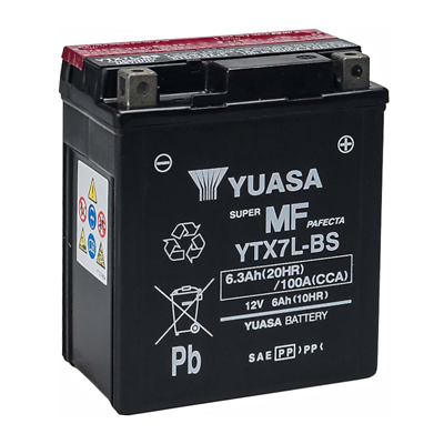 Batterie Moto Scooter Quad YTX7L-BS - Neuf Sous Emballage - Compatible Honda Hornet 600, DR 125, SH 150, KLX 250, Etc.