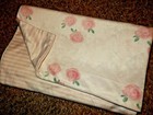 6C 30x40 Lila & Jack Pink Stripe Rose Roses Floral Velour Baby Crib Blanket
