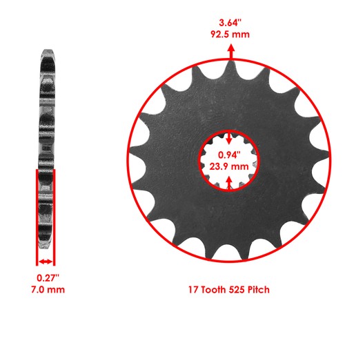 Front & Rear Sprockets for Suzuki DL1000A V-Strom 1000 Abs 2014 2015 2016 - Picture 2 of 7