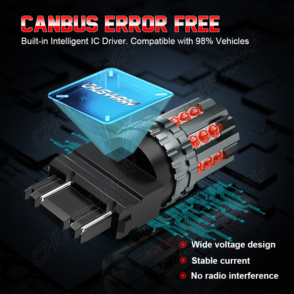 2x3157 3156 Red LED Brake Stop Signal Tail Light Bulbs For Ford Ranger 1991-2011