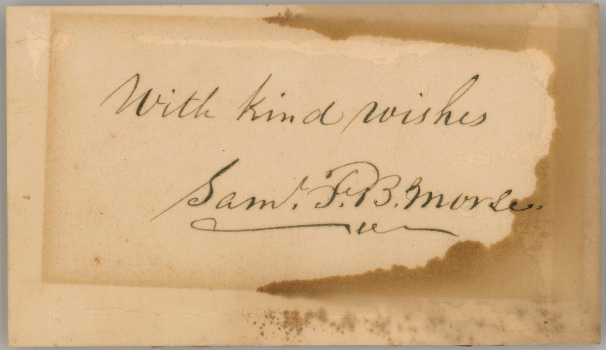 Samuel F. B. Morse ~ Signed Autographed 1800's Signature Code