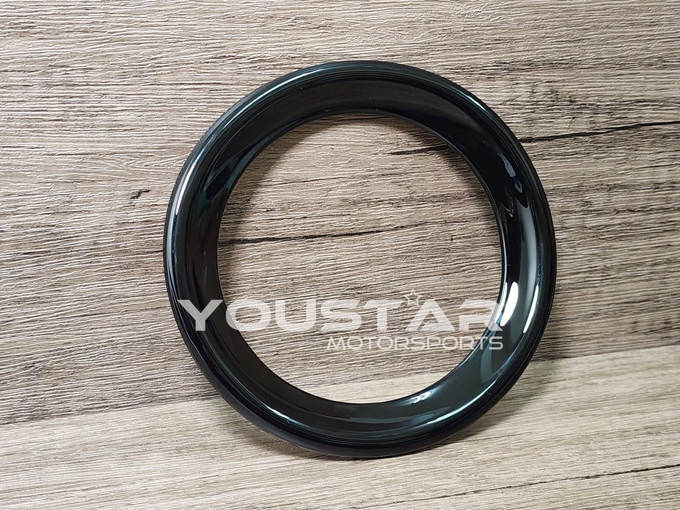  4 X GLÄNZEND SCHWARZ MULTIFUNKTIONALE LENKRADABDECKUNGEN für MINI R50 R52 R53 - Bild 3 von 4