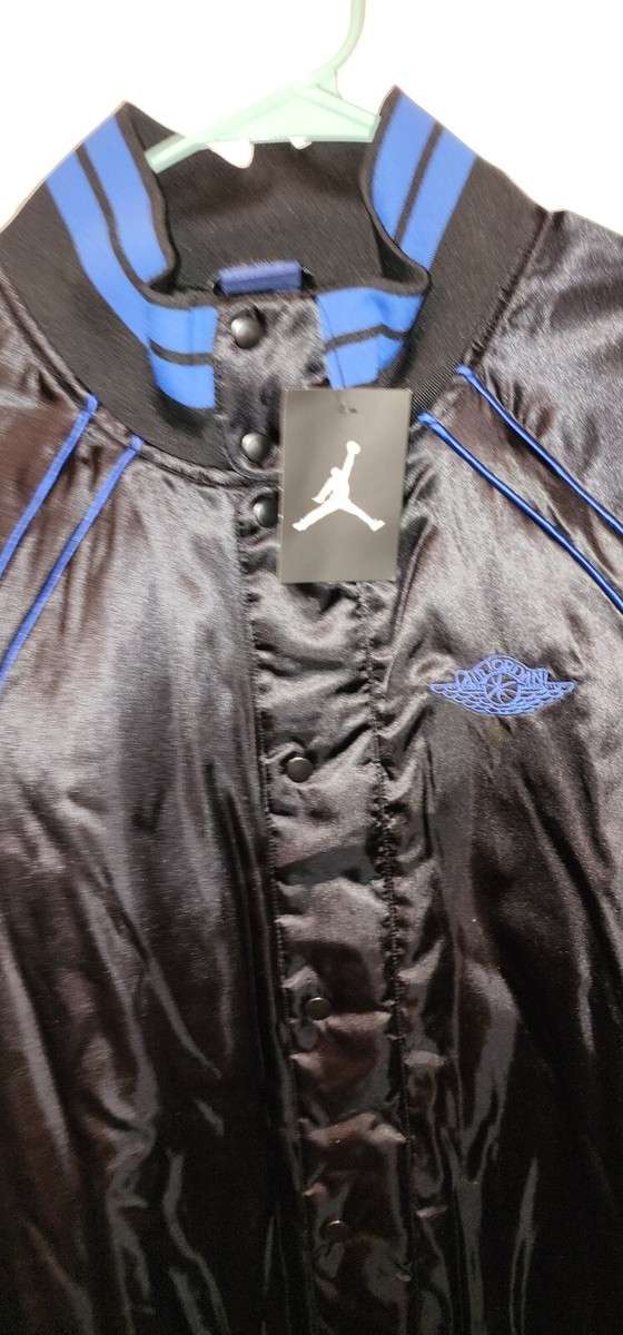 Air Jordan 1 Wings Retro Royal Satin Jacket AA0350-010 Rare
