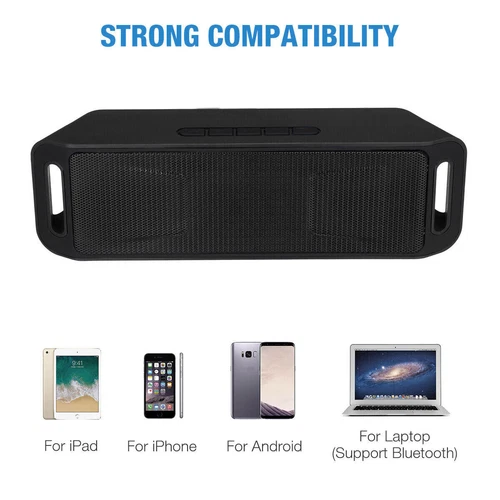 Lauter Bluetooth Lautsprecher Kabellos Wasserdicht Outdoor Stereo Bass USB/TF/FM Radio - Bild 5 von 16