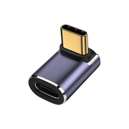90 Degree USB C Adapter PD Type C Male to Female Extender 8k@60Hz Video for USB