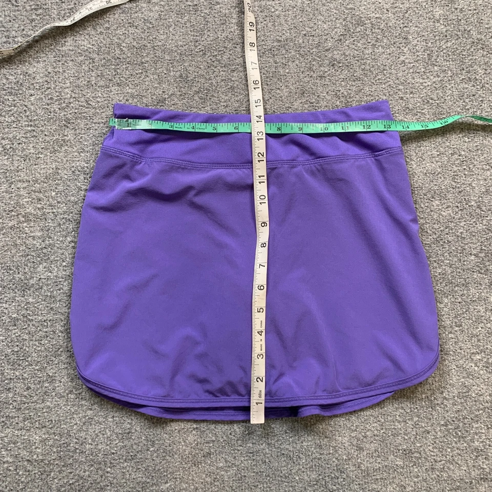 Lucy Skort Mujer XS Extra Pequeño Púrpura Azul Marino Reflectante Dobladillo Curvo Panel Elástico Foto 3 de 4