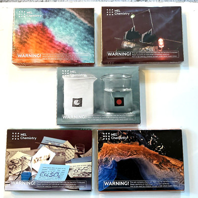 Mel Chemistry Science Kits -Lot of 5 - Age 10+ Homeschool Educational New Sealed