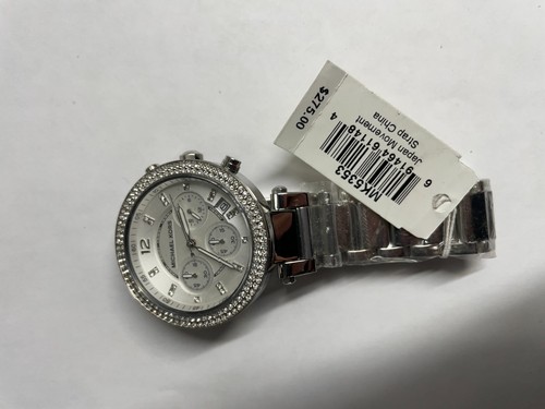 Reloj para mujer Michael Kors MK5353 Parker plateado 39 mm cronógrafo acero inoxidable - Imagen 2 de 3