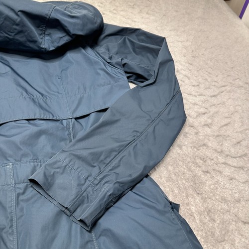 Columbia Omni Shield Navy Trench Coat Womens Water Wind Resistant Size Small S - Picture 14 of 16