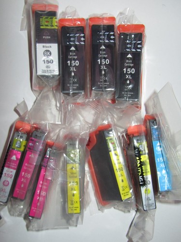 11 Ink Cartridges #150 XL Lexmark S315 S415 S515 Black Yellow Magenta Cyan