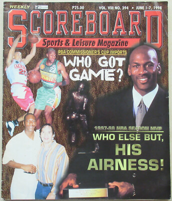 THE PHILIPPINES - 1998 MICHAEL JORDAN - CHICAGO BULLS - ''Scoreboard Magazine''