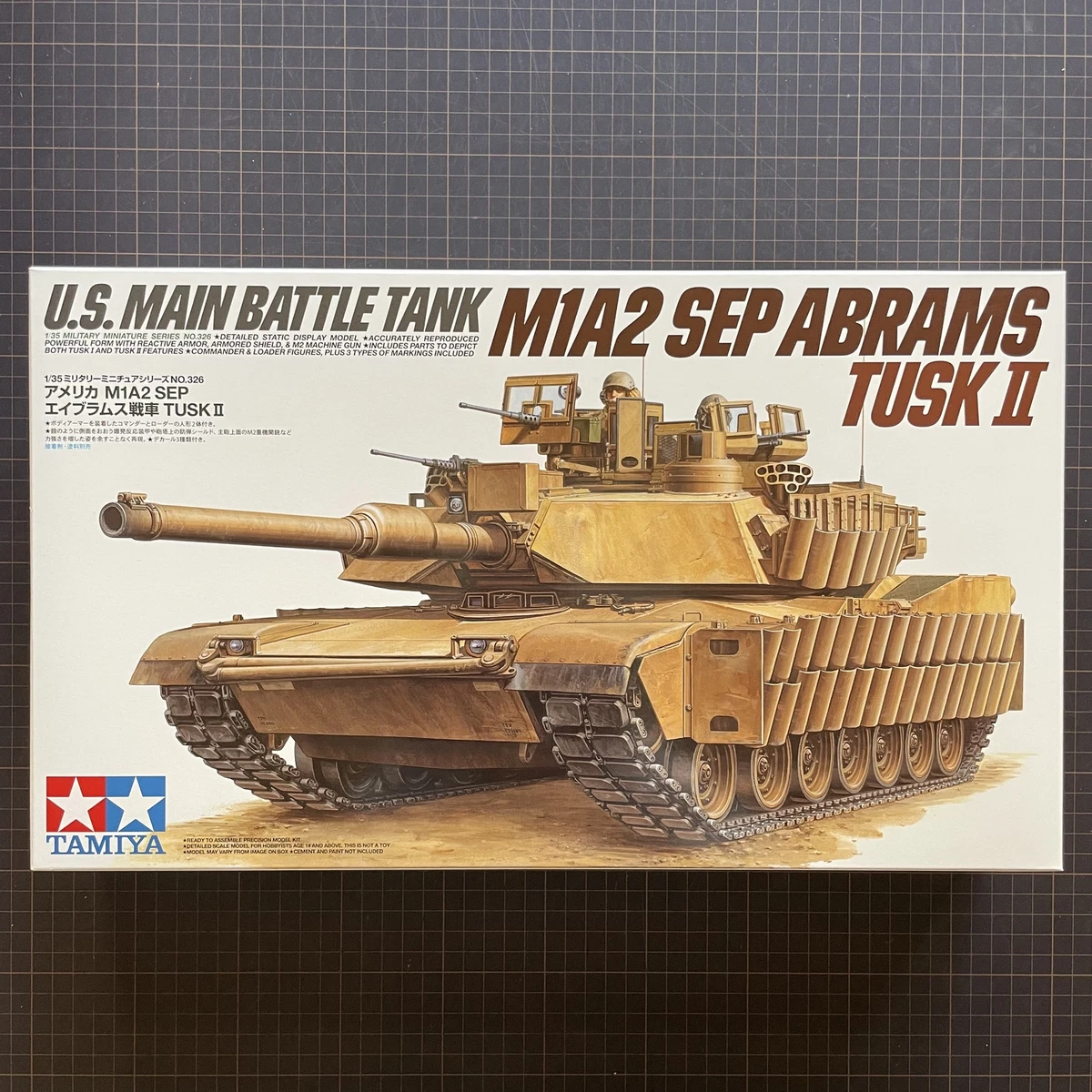 TAMIYA 1/35 No.326 U.S. MAIN BATTLE TANK M1A2 SEP ABRAMS TUSK II