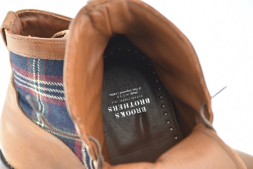 RARE - WORN 1x | ALLEN EDMONDS x BROOKS BROTHERS 10.5D TARTAN HORWEEN BOOTS - Imagen 7 de 12