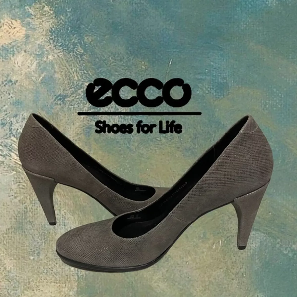 Ecco pumps grey hot sale