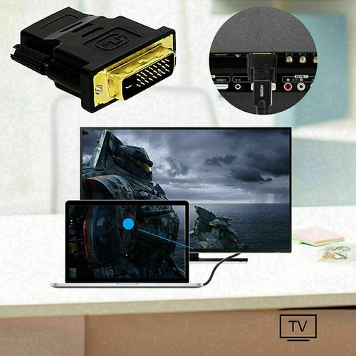 DVI-D Male 24+1 pin to HDMI Female 19-pin HD HDTV PC Monitor Display Adapter Ḛ - Picture 4 of 12
