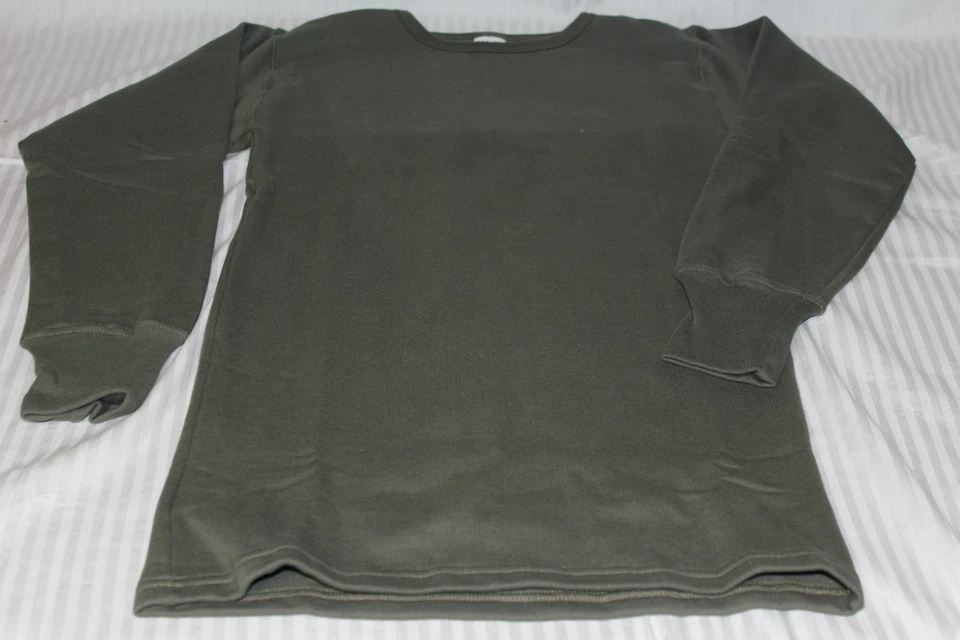 MARKENLOS PULLOVER SWEATSHiRT Langarmshirt Kinder OLIV GRÜN WARM GR 164 Gr 176
