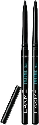 LAKMÉ 2 X Lakme Eyeconic Kajal Twin Pack, Black, 0.35g - India