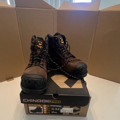 Chinook Pallet Jack 2.0 Industrial Work Boots EH SD PR SR Brown Size 9.5 D