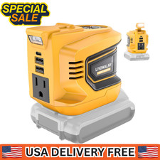 200W Power Inverter for Dewalt 20V, DC 20V to AC 110-120V Battery Inverter, Port