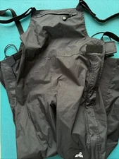 Eastern Mountain Sports Women Black Bib Overall Goretex Med Waterproof pant