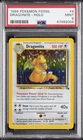 1999 POKEMON FOSSIL #4 DRAGONITE-HOLO PSA 9