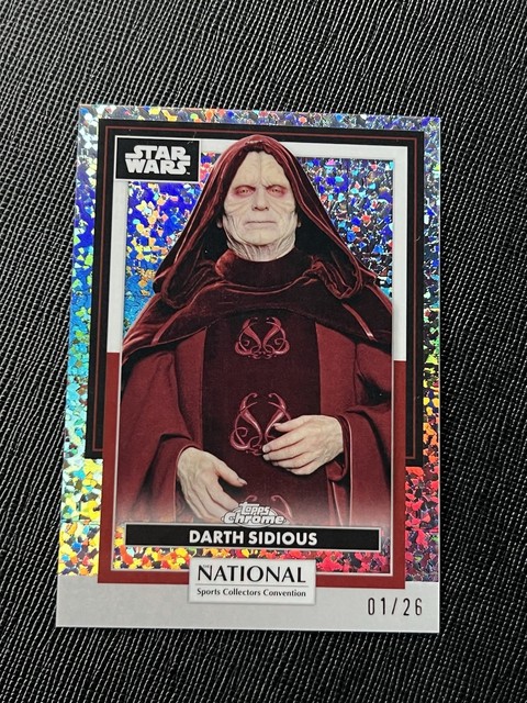 2026 Topps Chrome NSCC Collection Darth Sidious Star Wars Annual Refractor #/26