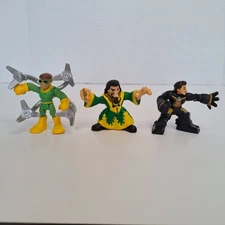 Lot of 7 Imaginext Playskool Marvel Super Heroes 3” Action Figures Toys Iron Man