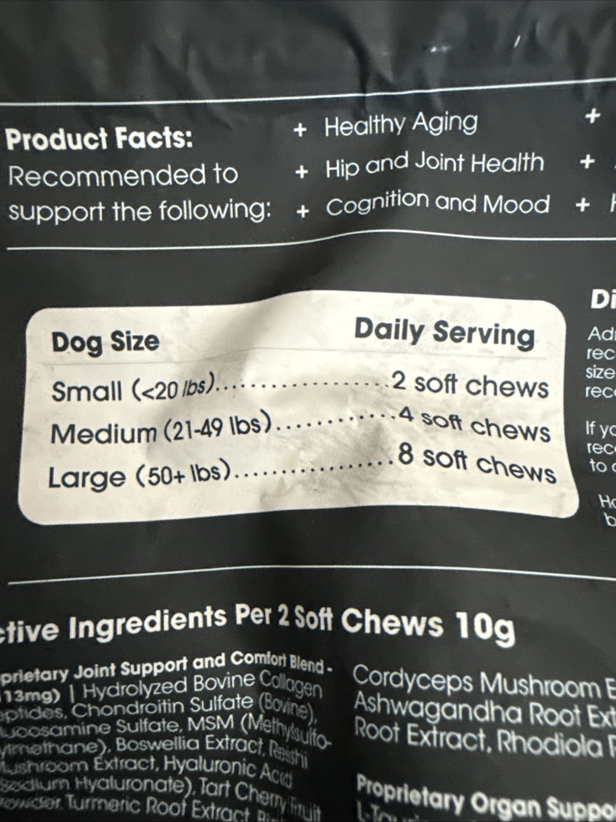 Arterra The Daily Dog Supplement. Senior Formula. 30 Servings Longevity Support