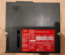 SQUARE D PBQ10B LIGHTING CONTACTOR 100 AMP Coil 120-277v, 1~, Old Stock, tested