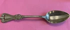 ANTIQUE WALLACE STERLING SILVER TEASPOON FACETED BOWL SHELL HANDLE PIERCED