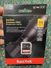 SanDisk 512GB Extreme PRO SDXC UHS-Il Memory Card - SDSDXDK-512G-GN4IN NEW F SH