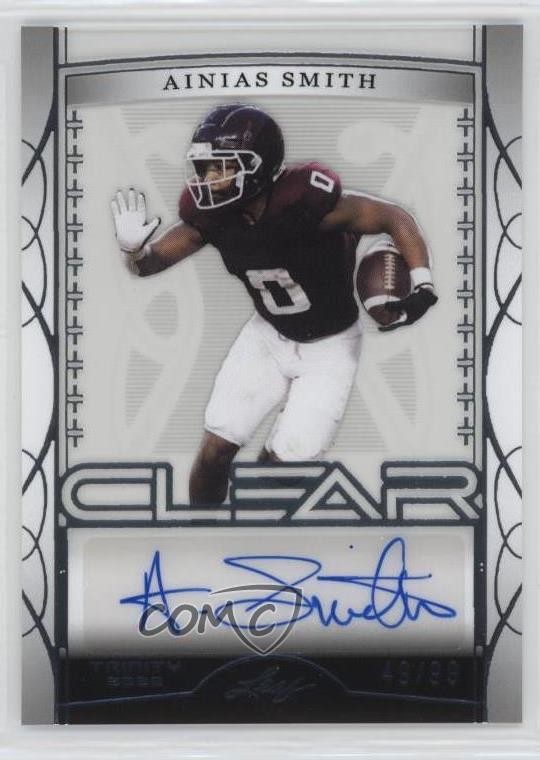 2022 Leaf Trinity Clear Silver 49/99 Ainias Smith #CA-AS2 Auto 1cc7