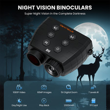 GTGUARD N6 Night Vision Binoculars Infrared Goggles 5x Digital Zoom Lightweight