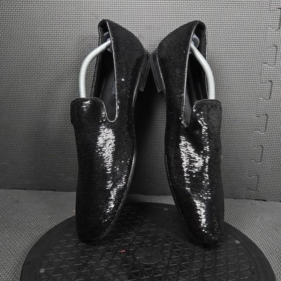 Giorgio Brutini Shoes Mens Size 11.5 Black Sequin Slip On  display picture 2