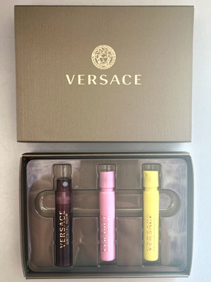 Versace ED Toilette Trio Set Crystal Noir Bright Crystal Yellow Diamond 1ml each