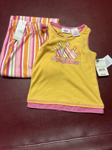 Total Girl Royal Princess Pajamas, 6/6X Tank & 7/8 Long Pants, Mixed Sizes, JCP - Picture 3 of 4
