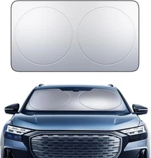 Windshield Sunshade - 4-Layer Reflective 240T Sun & UV Protection, Foldable