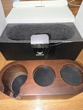 Knodos Wooden Coffee Epresso Tamping Station 54mm, Mat Stand, Dosing Funnel