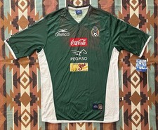 VTG 2001/2002 Atletica Mexico National Team Utileria Warm Up Jersey Men  s Large