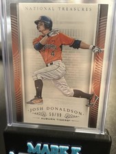 2015 Panini National Treasures College Josh Donaldson #/99 Auburn #65 Silver SP