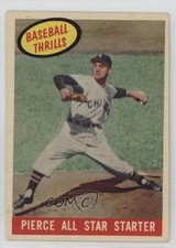 1959 Topps Baseball Thrills Billy Pierce Pierce All Star Starter #466 0z0n