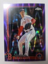 Walker Buehler 2025 Topps Chrome Update Wavy Purple Refractor/250 Red Sox**