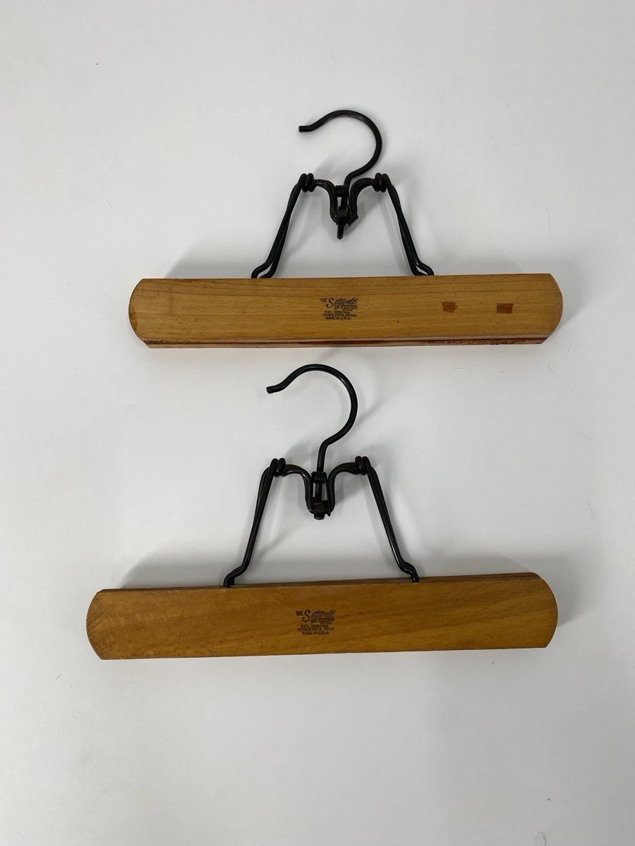50s vintage wood hanger made in usa 5本 1950s Wooden Clothes Hangers for sale | eBay