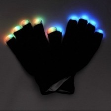 LED Colorful Finger Glowing Gloves Become The Best Glover Ever