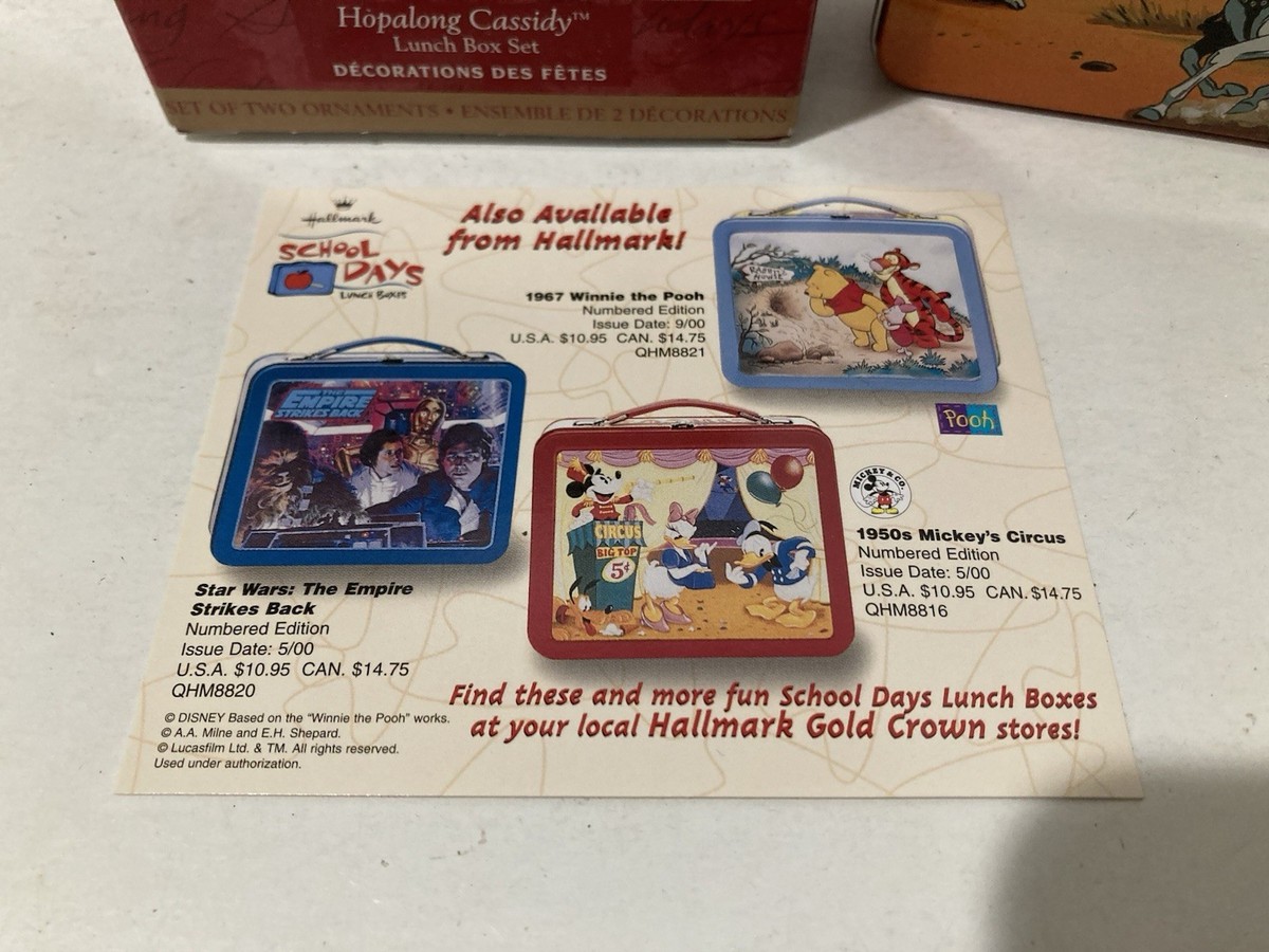 Hallmark Keepsake Ornament Hopalong Cassidy Lunch Box Set | eBay
