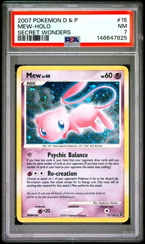 Mew graded PSA 7 for sale on eBay