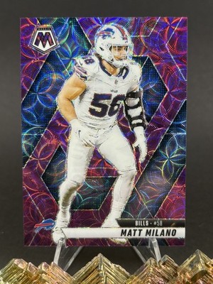 Matt Milano - 2025 Panini Mosaic #241 Purple Scope Prizm Bills Exclusive 
