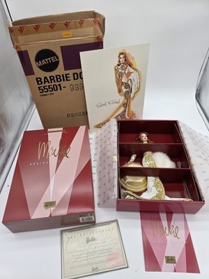 2001 Bob Mackie Radiant Redhead Barbie Doll Mattel #55501 With Box & Papers 