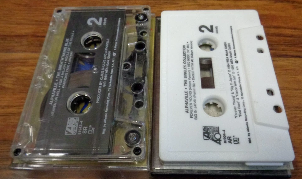 ALPHAVILLE 2 CASSETTE TAPE LOT SINGLES COLLECTION + BREATHTAKING BLUE EXC TESTED Foto 3 de 4