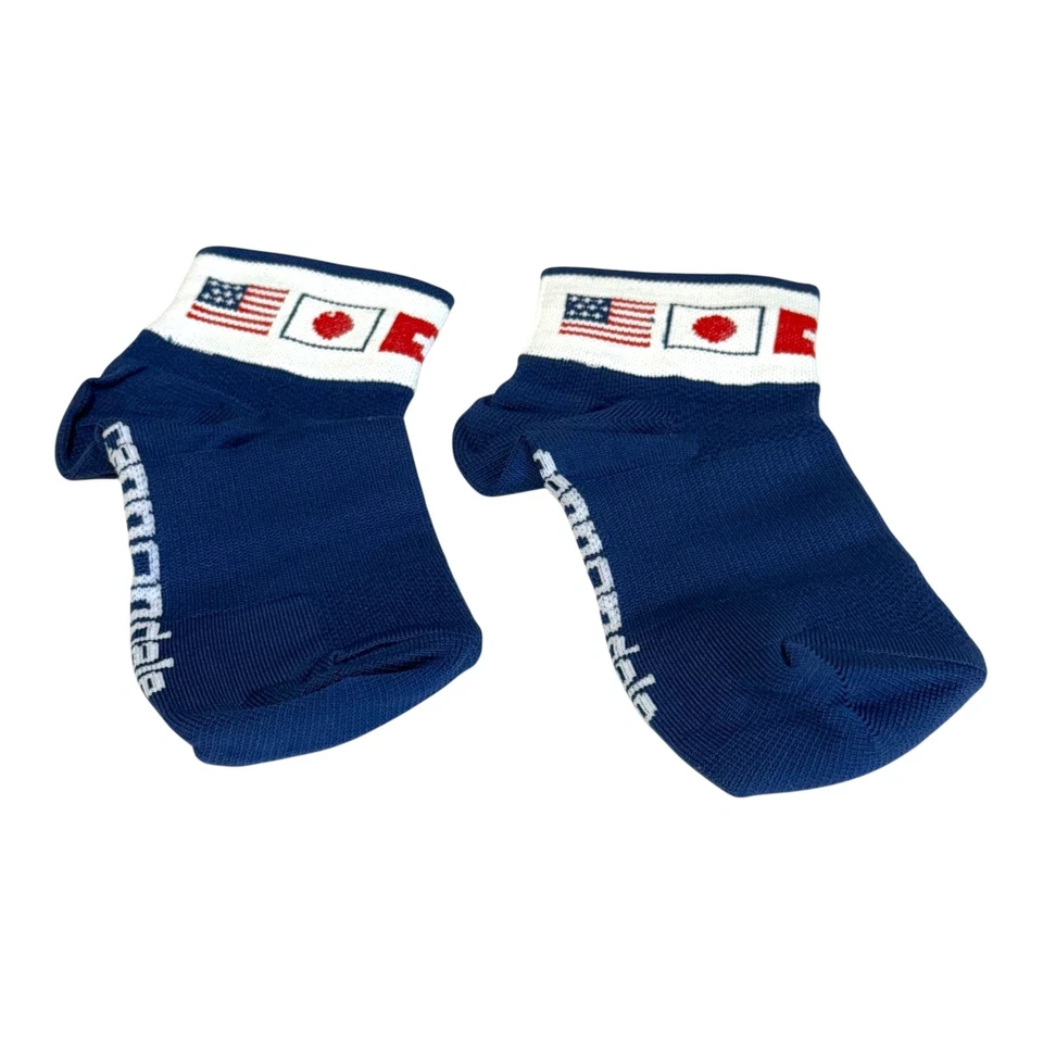 Nuevo Cannondale Ciclismo Estampado Calcetines Pequeño Arco Soporte Absorbente de Humedad Tacto Foto 2 de 2